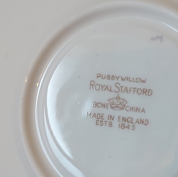 Royal Stafford Teacup and Saucer Set- Pussy Willow - Picture 3 of 4